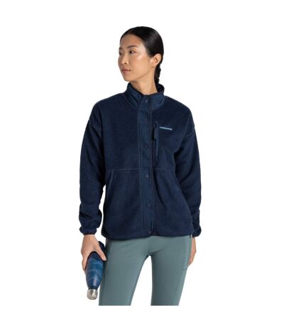 Womens/ladies National Trust Oxlip Fleece Jacket Blue Navy Craghoppers