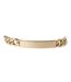 Unisex Adult Curb Chain Bracelet One Size Gold Fabric-3