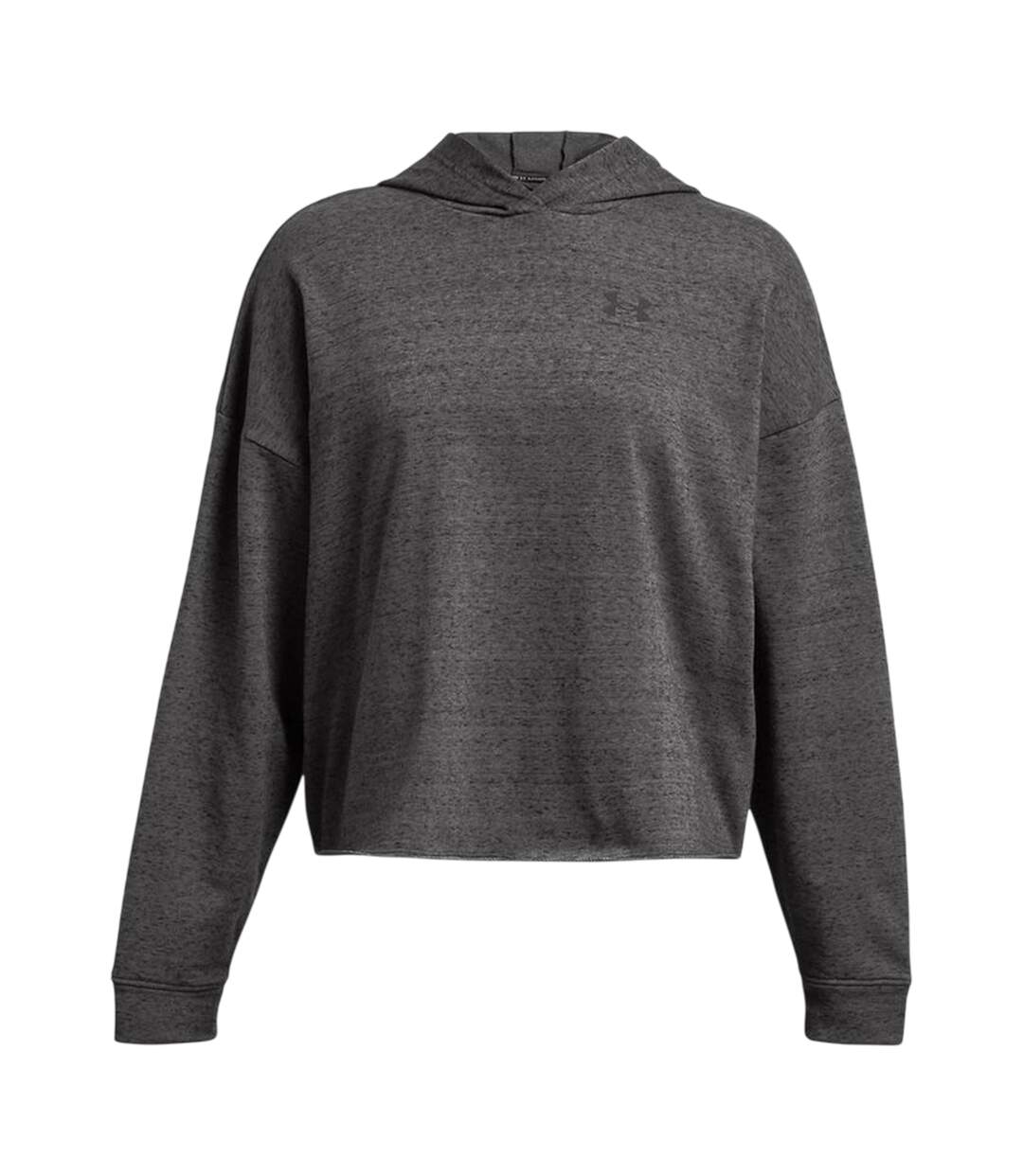Sweat À Capuche Rival Femme Gris Under Armour-1