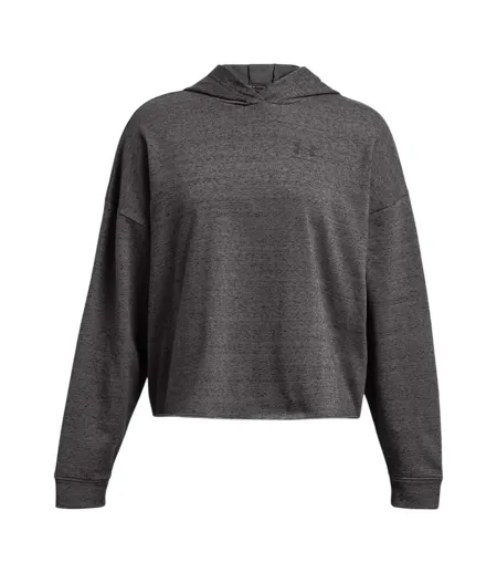 Sweat À Capuche Rival Femme Gris Under Armour
