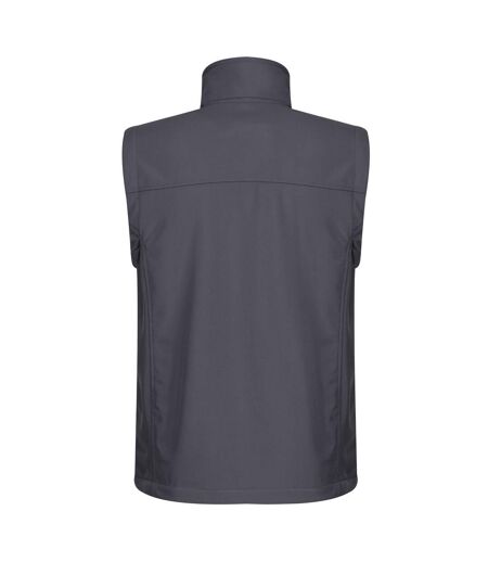 Regatta Mens Flux Softshell Bodywarmer / Sleeveless Jacket Water Repellent And Wind Resistant (Seal Grey) - UTRG1493