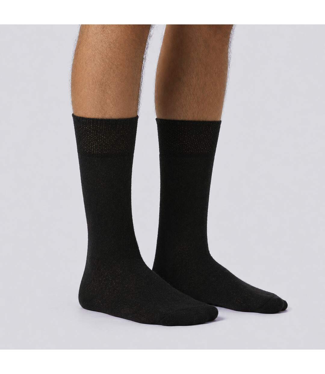 6 Pack Mens Bamboo Non Elastic Socks Soft Breathable Everyday Comfort-4