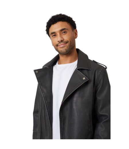 Veste Motard Coney Homme Noir Brave Soul