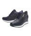 Baskets Motif/style Matelassé Femme Bleu Marine Mod-4