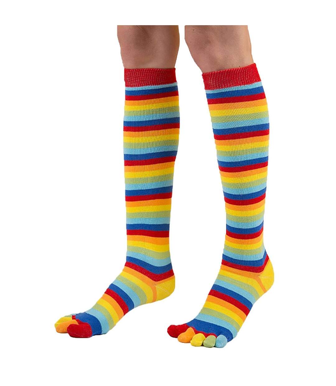 Chaussettes unisexes à orteils hautes évacuant l'humidité-4