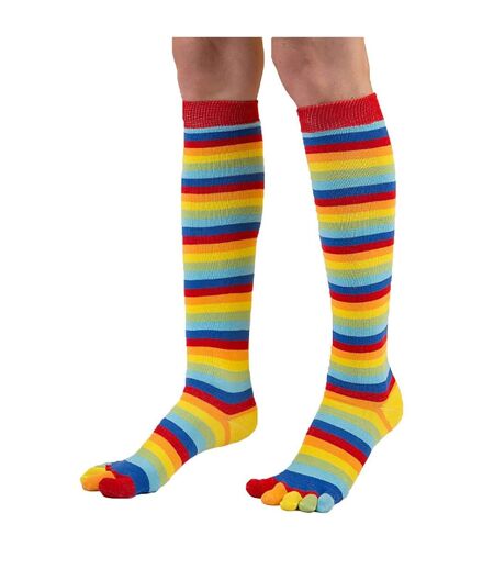 Chaussettes unisexes à orteils hautes évacuant l'humidité