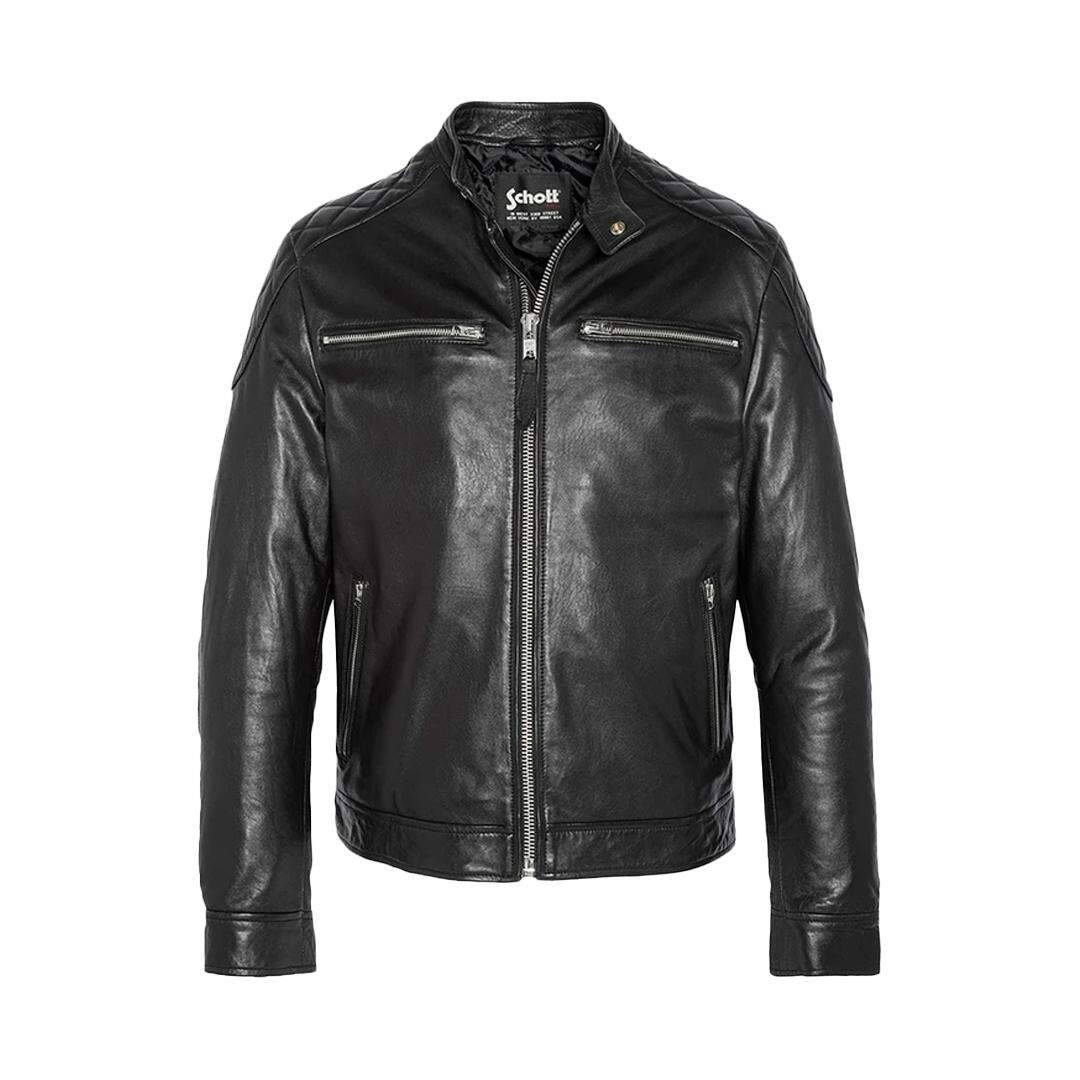 Blouson en cuir Noir Homme Schott Blouson LCLEO - L-1