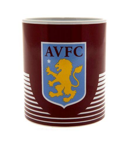 Aston Villa FC Linear Mug (Claret Red/Blue/White) (One Size) - UTTA9146