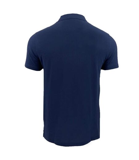 Mens Stripe Polo Shirt Navy Canterbury