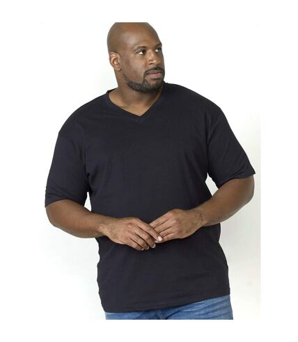 D555 Mens Signature-1 V-Neck T-Shirt (Black)