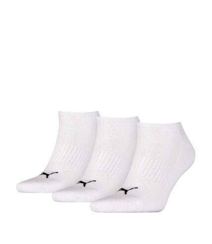 Puma Unisex Adult Cushioned Trainer Socks (Pack of 3) (Black/White) - UTRD2200