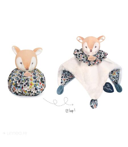 Doudou boule polyester collection LES PETITS FUTÉS Faon