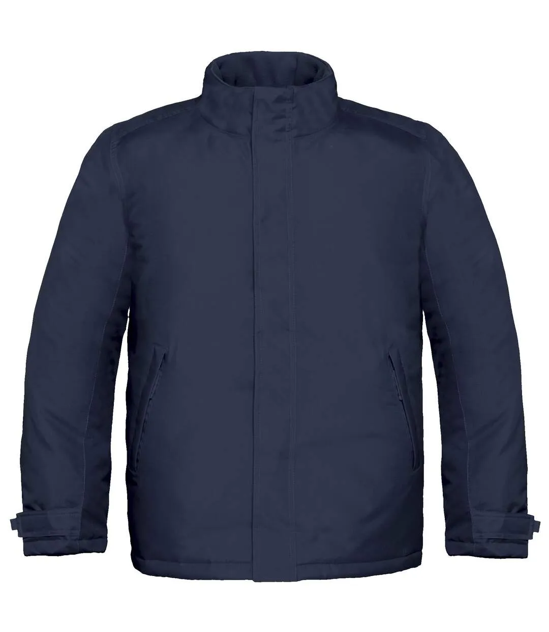 B&c Mens Real+ Premium Windproof Thermo-isolated Jacket Revêtement Pu Imperméable Bleu Marine B And C-1