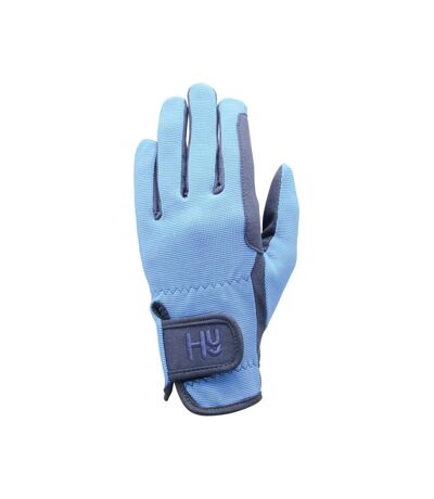 Gants d´équitation every day adulte bleu marine / bleu ciel Hy5