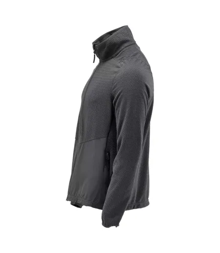 Mens Customised Patterned Fleece Jacket Stone Grey Mascot