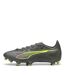 Mens Ultra 5 Match Firm Ground Football Boots Silver Yellow Puma-2