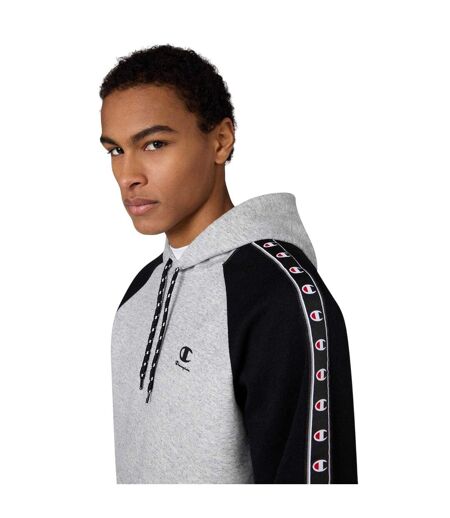 Mens Pullover Hoodie Grey Marl Champion