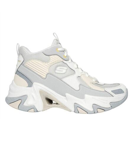 Womens/ladies Staminav3 Mesh Trainers Grey Skechers