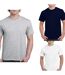Lot 3 t-shirts 5XL Homme - taille américaine - Blanc - gris - navy-1