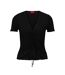 Womens/ladies Slissy Top Black Hugo-2