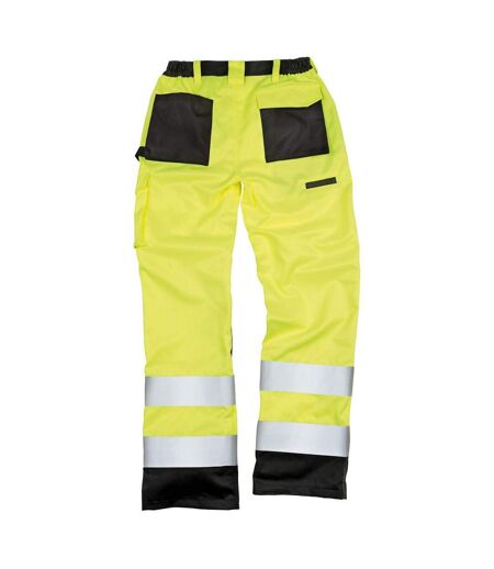 Safeguard pantalon cargo haute visibilité adulte unisexe jaune haute visibilité Result