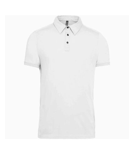 Polo homme blanc Kariban