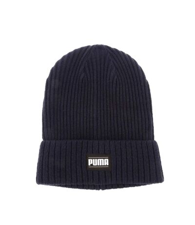 Classic Ribbed Turned Up Cuff Beanie Navy Puma