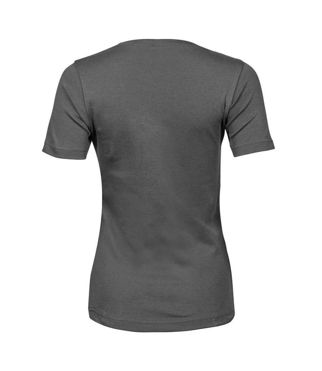 T-shirt interlock femme gris foncé Tee Jays