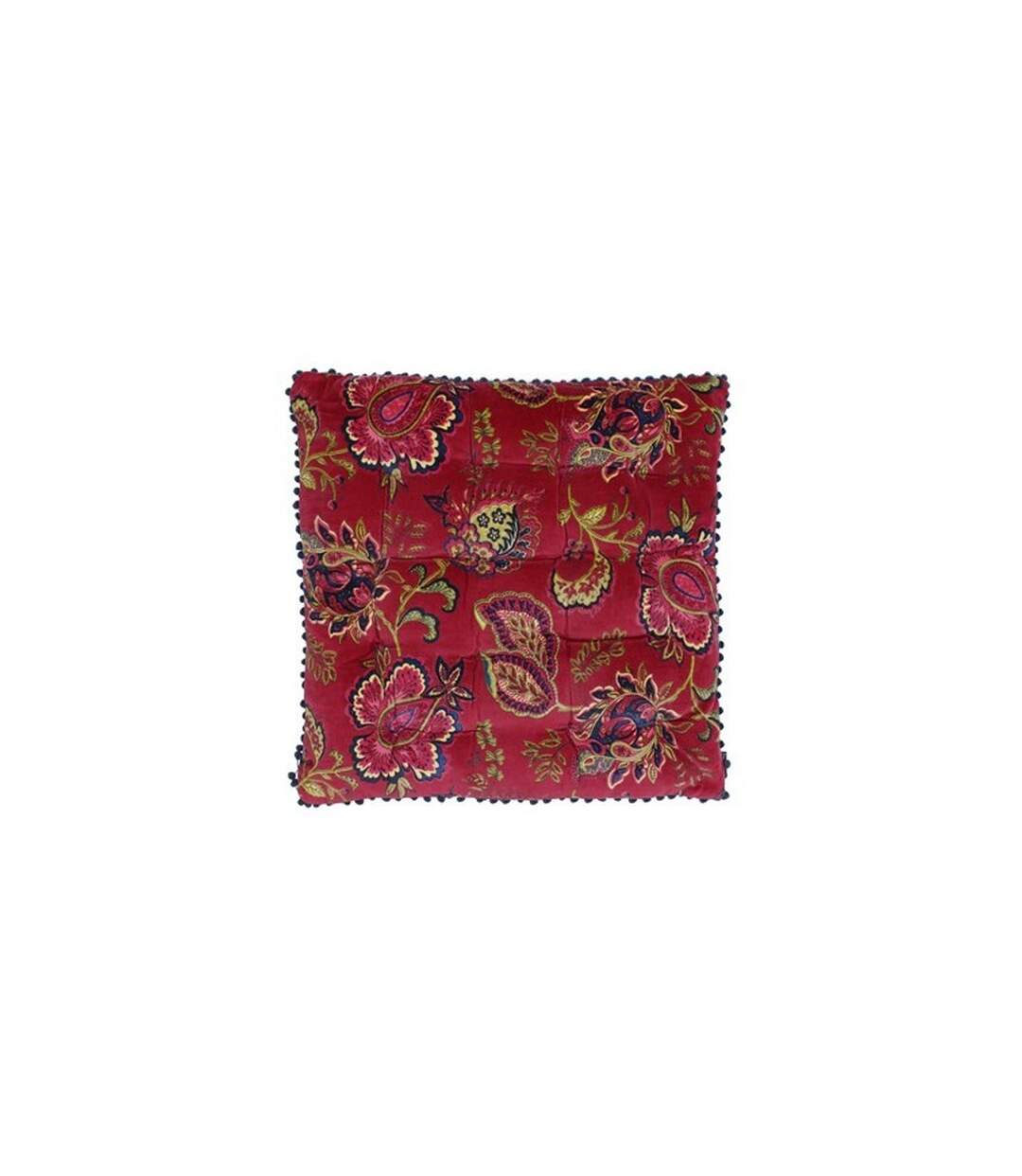 Riva home malisa square cushion cover 50 x 50cm pomegranate Paoletti-1