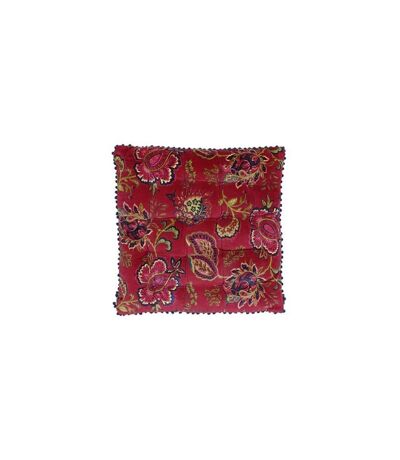 Riva home malisa square cushion cover 50 x 50cm pomegranate Paoletti