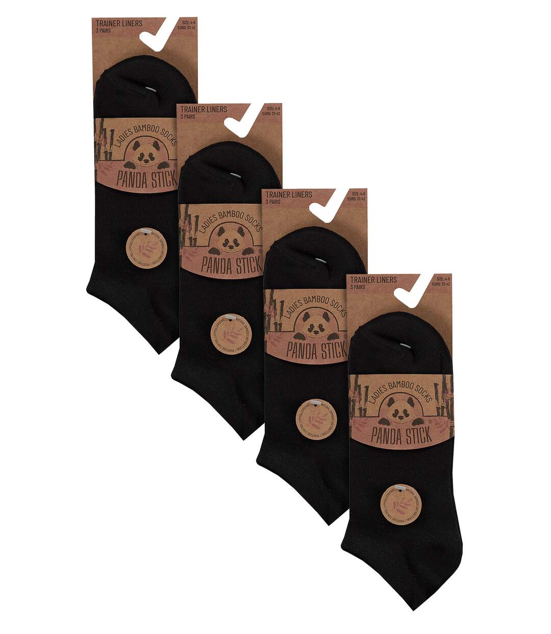 12 Pairs Ladies Bamboo Trainer Breathable Socks-2