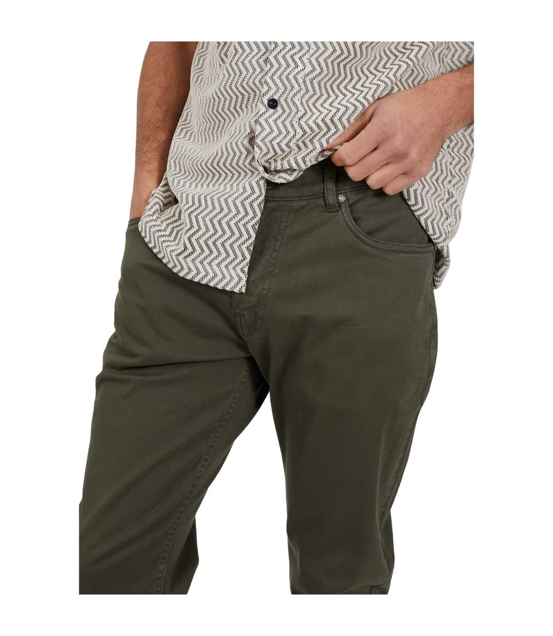 Chino Homme Vert Kaki Brave Soul-4