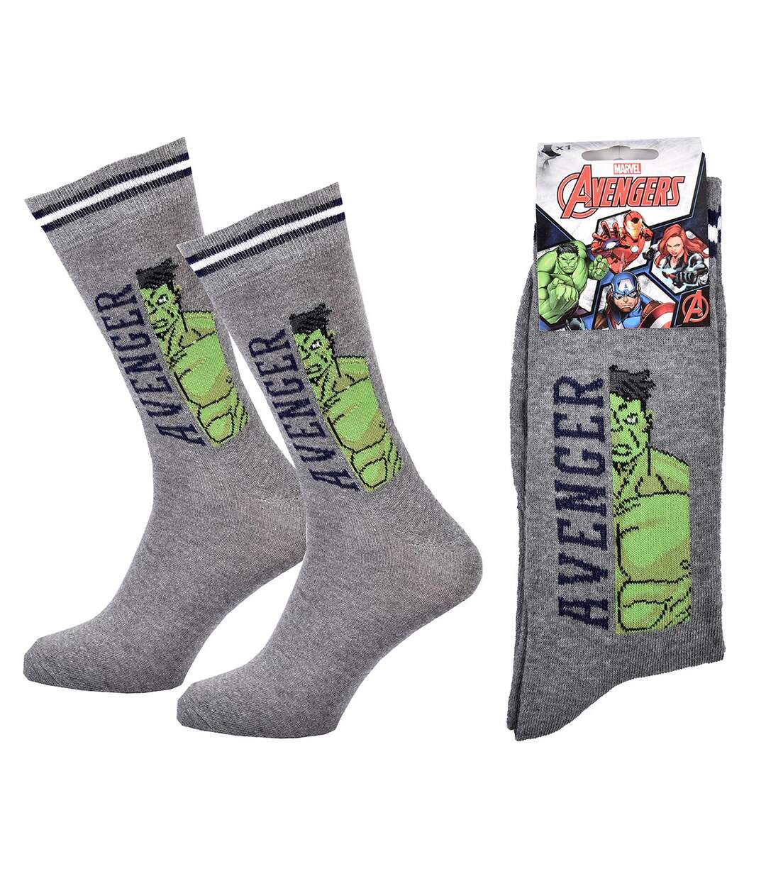 Chaussettes Pack Cadeaux Homme SUPERHEROS HULK23-3