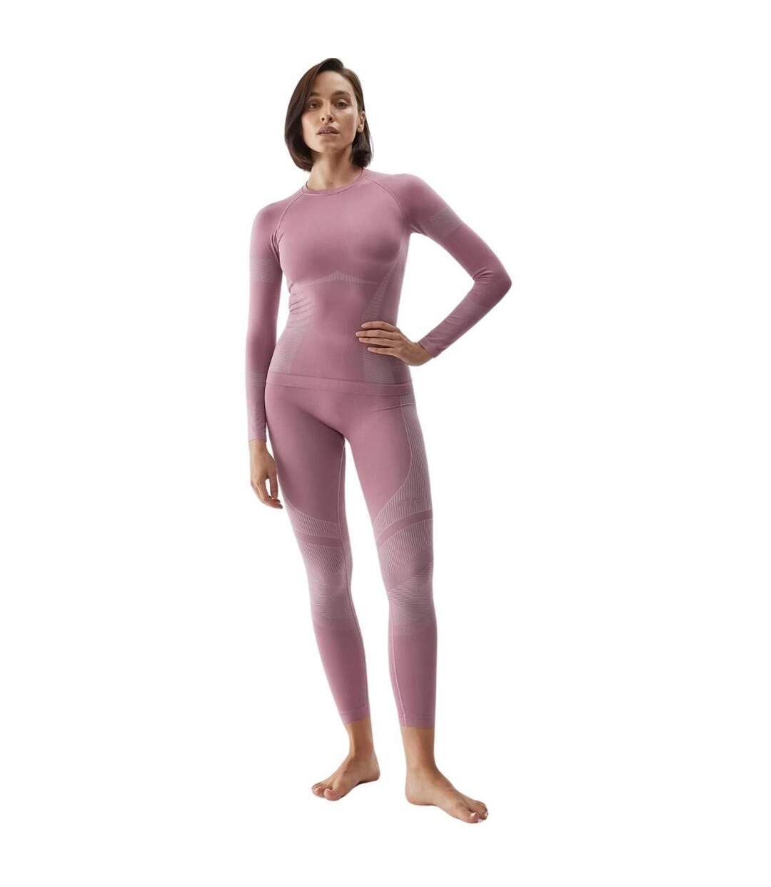Legging F116 Femme Rose Foncé 4F-1