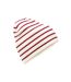 Bonnet original adulte blanc doux / rouge classique Beechfield-1