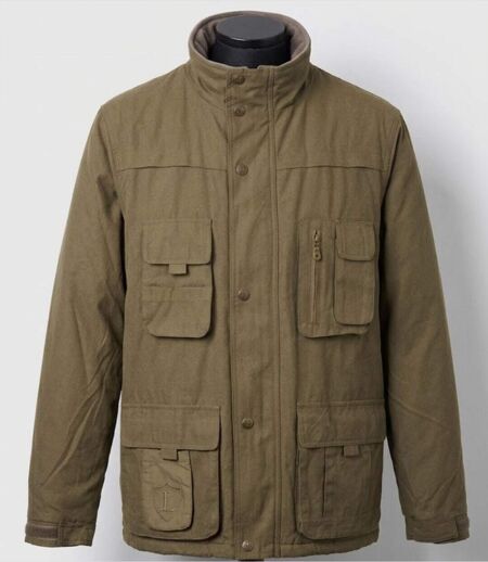 LEDERTYS GENTLEMAN — Veste outdoor marron : isolation polaire et tissu déperlant