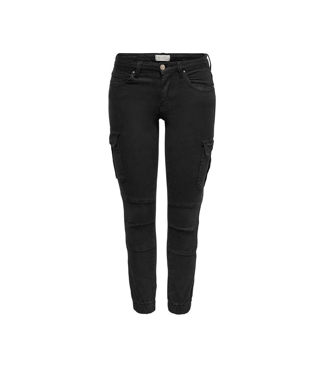 Pantalon cargo noir femme only missouri - w36-l32-1