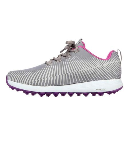 Womens/ladies go golf max swing golf shoes grey/purple Skechers