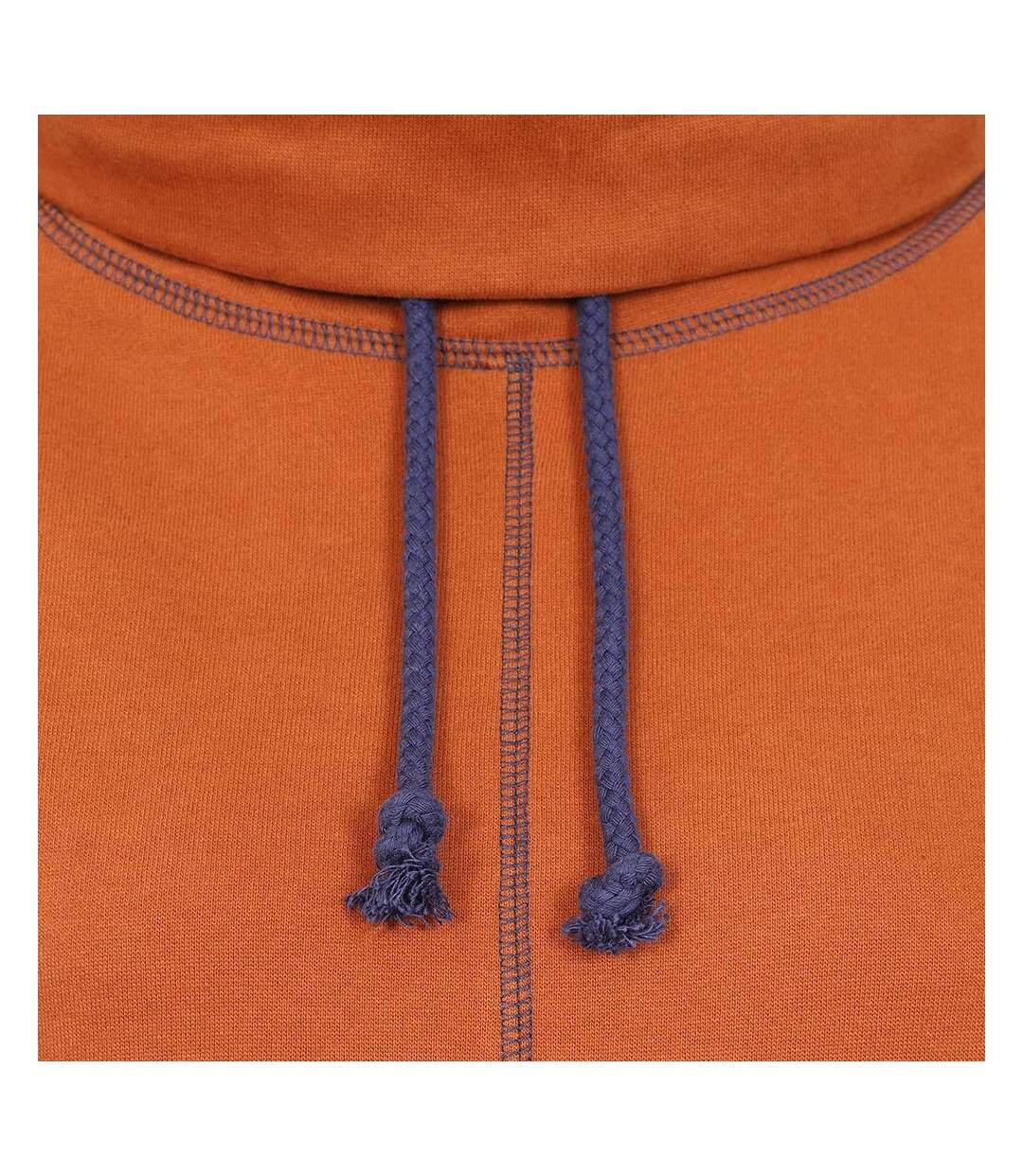 Womens/ladies High-neck Sweatshirt Rust Lazy Jacks-2