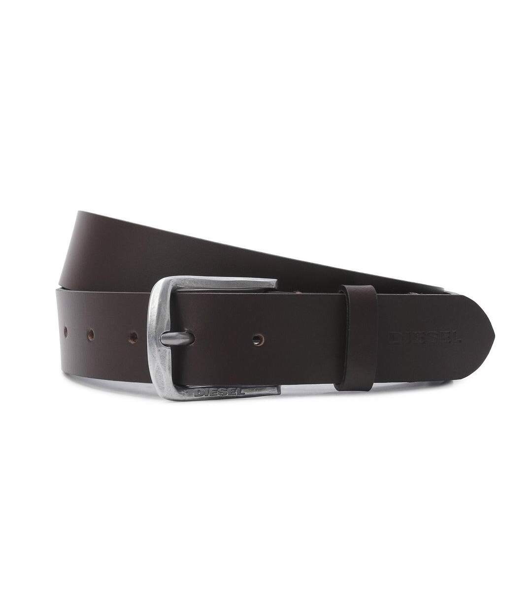 Ceinture marron homme diesel basic belt-1