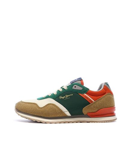 Baskets beige/vert homme pepe jeans london life