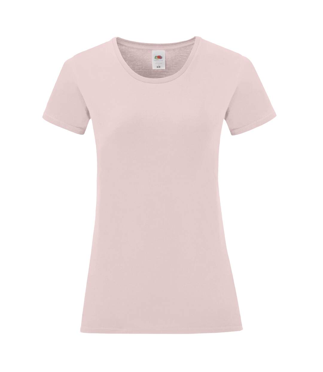 T-shirt iconic femme rose pâle Fruit of the Loom