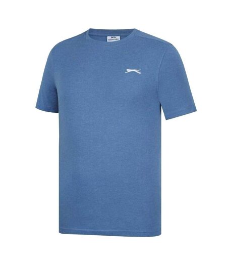 T-shirt Motif/style Logo 3d Homme Bleu Ciel Chiné Slazenger