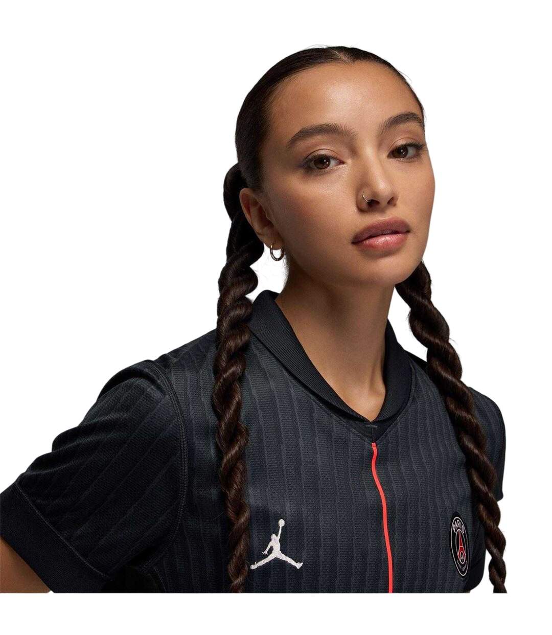 Maillot De Foot Motif/style Paris Saint-germain 2025/2026 Femme Noir Gris Nike-4