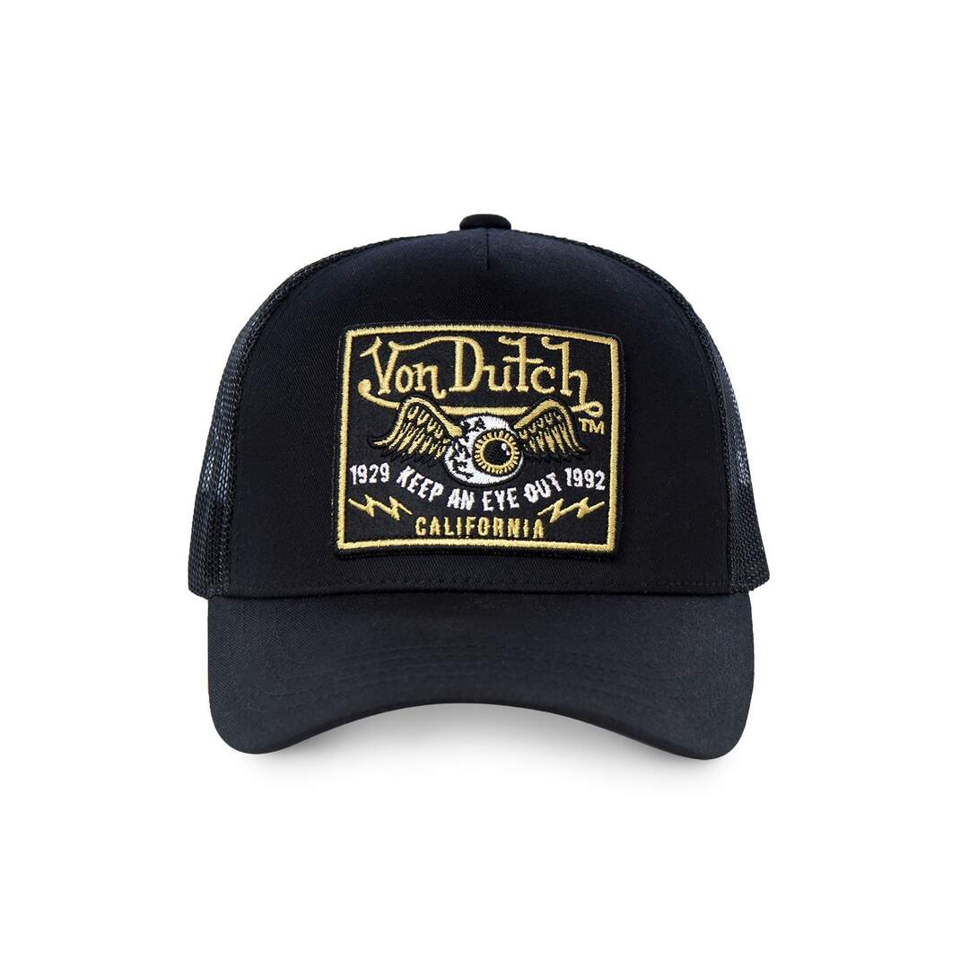 Casquette Trucker filet Black Eye Noir Vondutch-2