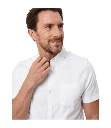 Mens Oxford Chest Pocket Shirt White Saltwell