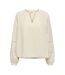 Blouse beige femme jdy train-1