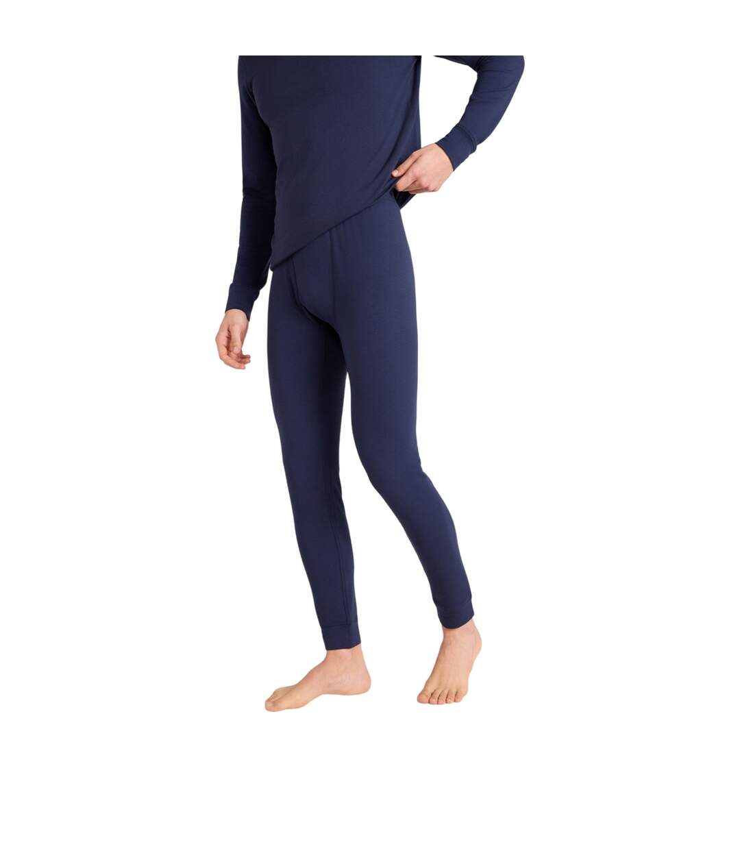 Mens Blaze Base Layer Leggings Dark Blue Animal-4