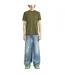 T-shirt Off Stamp Homme Blanc Vert Mousse Off White-4