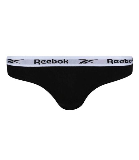 Lot De 3  Culottes Motif/style Logo Carina Femme Noir Blanc Gris Reebok